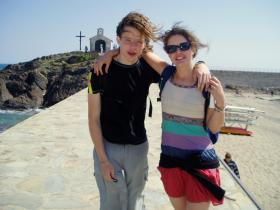 Jade, François, Cécile à Perpignan